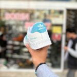 کتونی آدیداس داسلر سفید آبی سایز بزرگ 6063 - Image 4