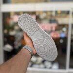 کتونی جردن 1 ساقدار کرم نقره ای کد 6624 - Image 7